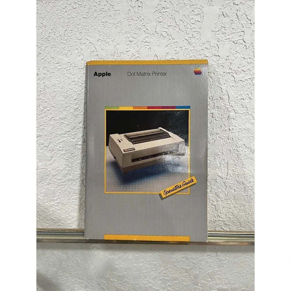 Vintage Apple Dot Matrix Printer Guide with Demo Floppy Diskette